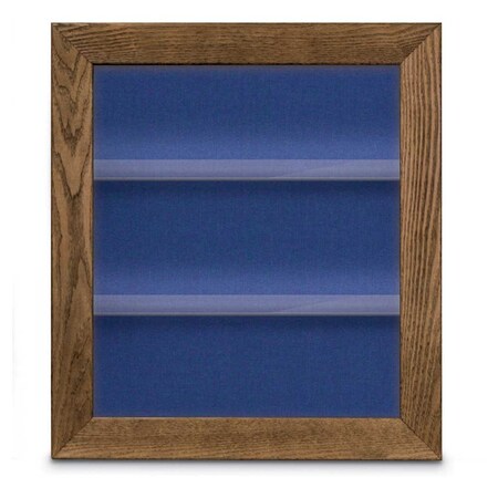 United Visual Products Indoor Enclosed Combo Board, 42"x32", White Frame/Grey & Rubber UVCB4232W-GREY-RUBBER